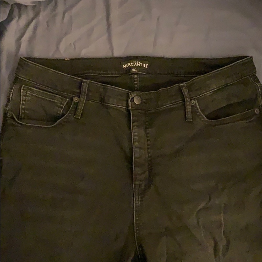 JCrew Mercantile black faded jeans size 33